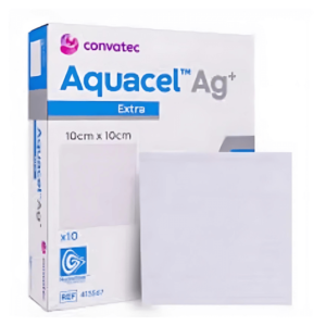 Curativo Aquacel Ag + Extra Convatec -10x10cm – 1 Unidade